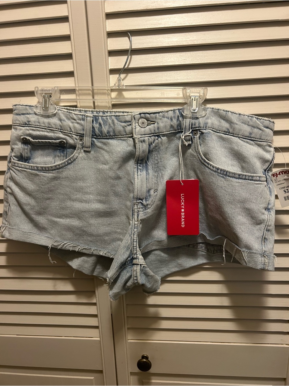 Lucky Brand Light Wash Denim Cutoff Shorts - Light Blue
